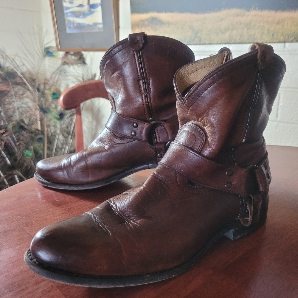 Frye harness boots